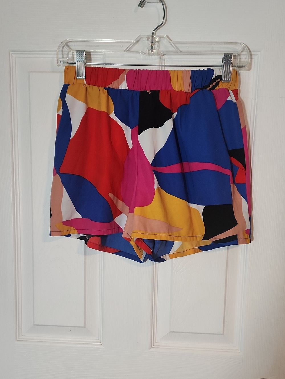 Tyche Multicolor Abstract Print Athletic Shorts for Women
